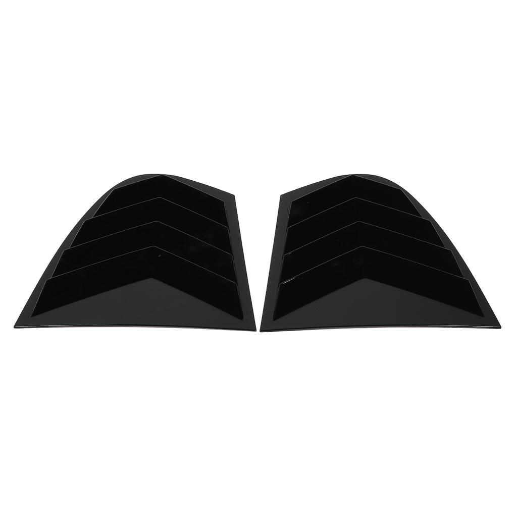 Pair of Car Rear Window Shutter Cover Trim Stylish Rear Side Window Louver Vent Trim for 5 Series E60 2004 to 2010