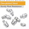 VIGRUE Grease Fittings, 245 Pieces SAE & Metric Grease Fitting Assortment Kit, Standard Grease Fittings Grease Zerks, Straight and Angled Perfect for