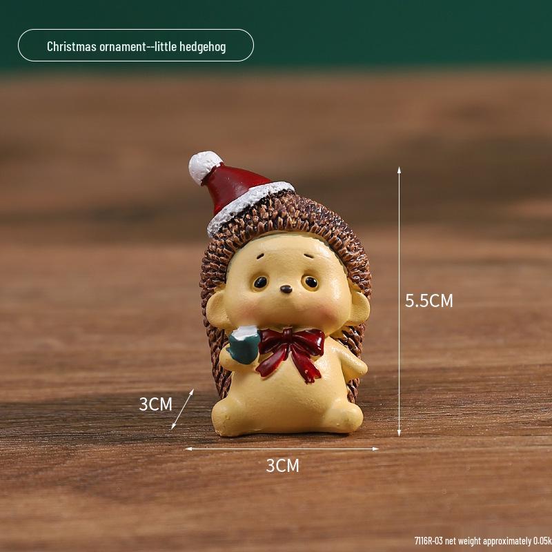Mini Cute Animal Christmas Tree Ornaments and Santa Decorations