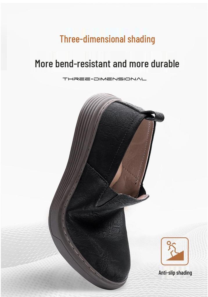 3315 Unisex Cowhide Loafers: Slip-on, Low-top, Casual, Handmade Shoes for Spring & Summer.