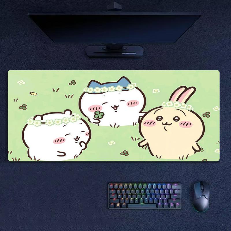 Chiikawa Print  Cushion Non-slip Laptop Tablet Big Mousepad XXL Mat Mini PC Playmat With Lock edge