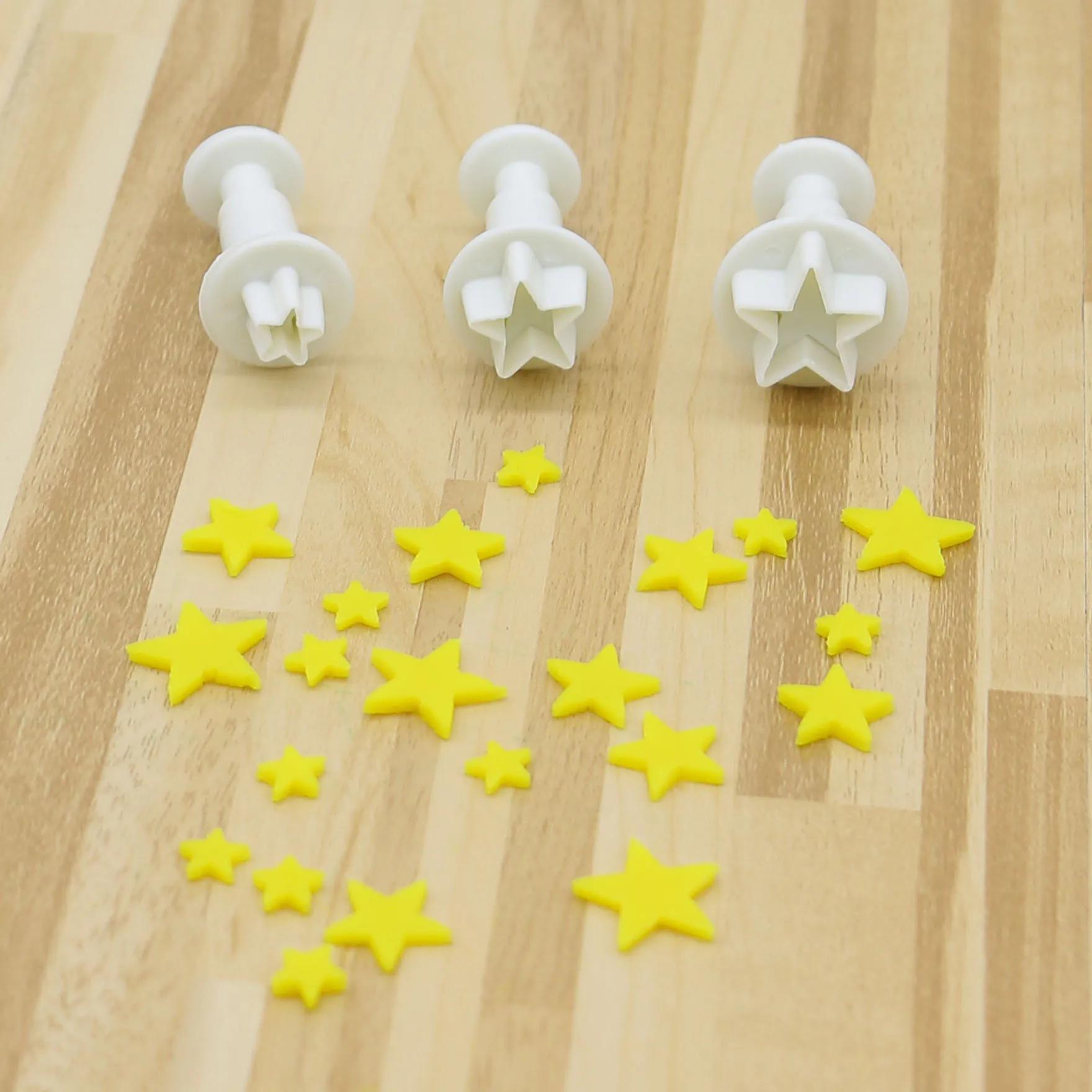 

Round Square Flower Shape Fondant Cake Decorating Gum Paste Pastry Sugar Craft Cutter Mold Tools