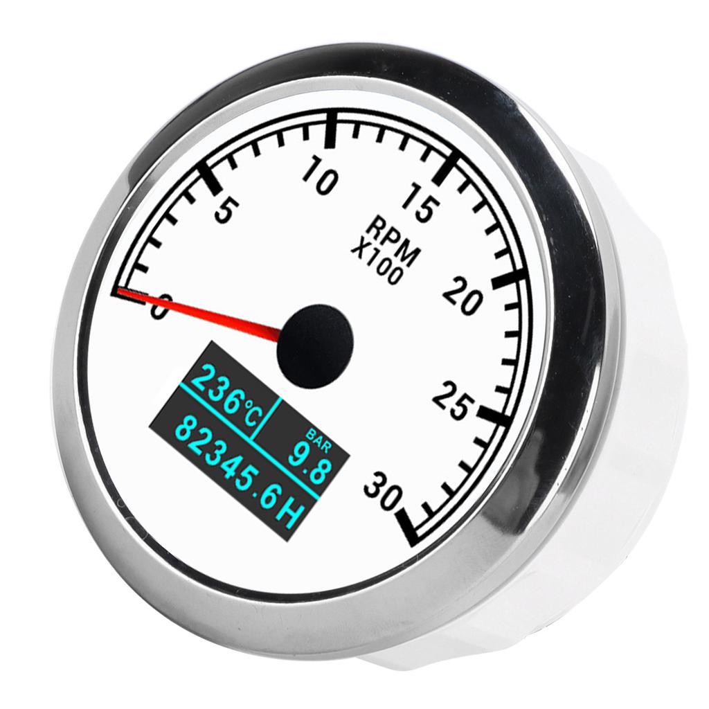 Pointer Tachometer Waterproof 3 In 1 Multifunctional for Car Modification Automobile Boats