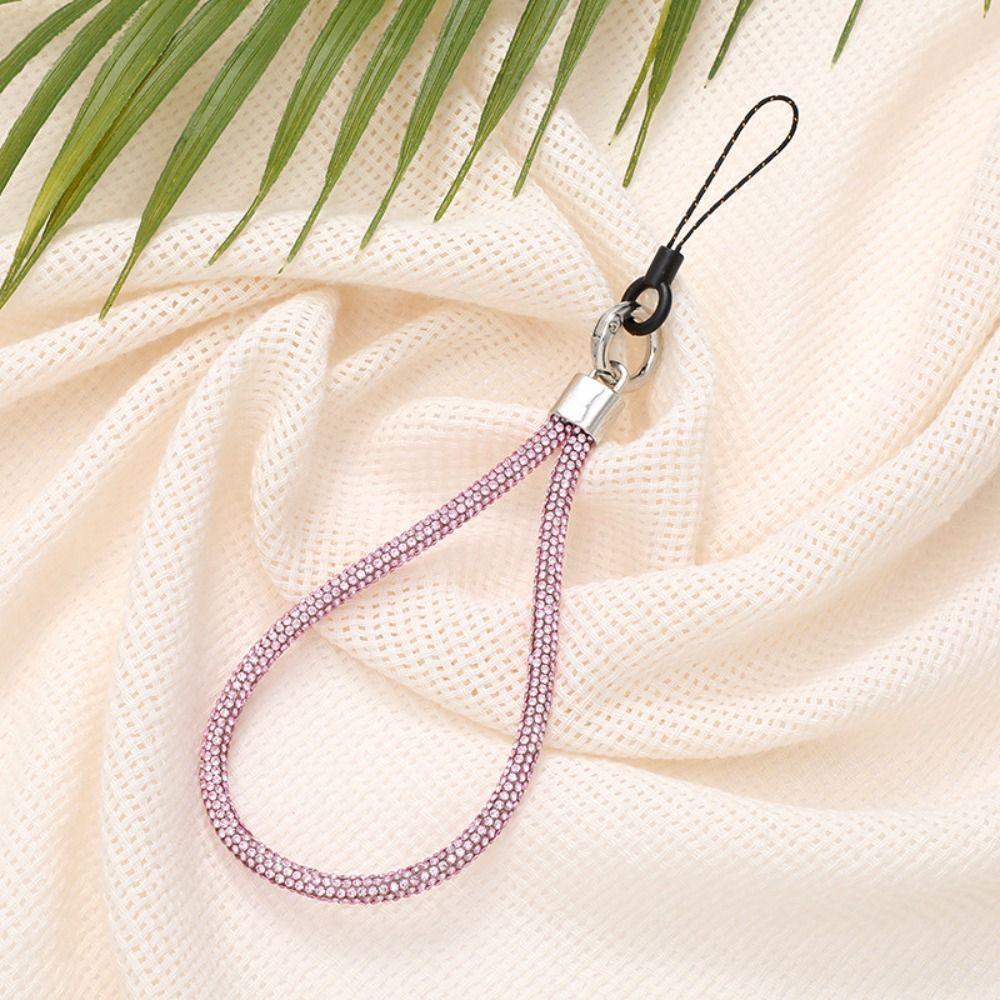 Glitter Flashy Phone Lanyard Phone Wrist Straps Keychain Hanging Anti-lost Rope