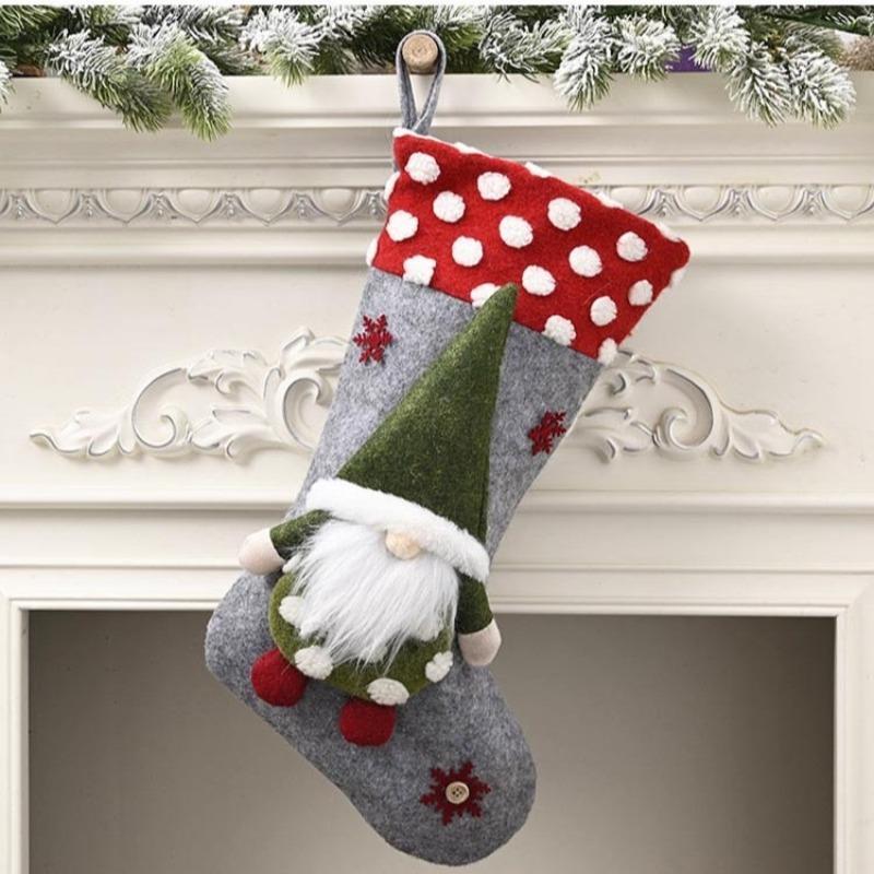 Christmas Socks Gift Bag Christmas Ornaments Children's Candy Bag Christmas Socks Gifts Candy Socks Pendant