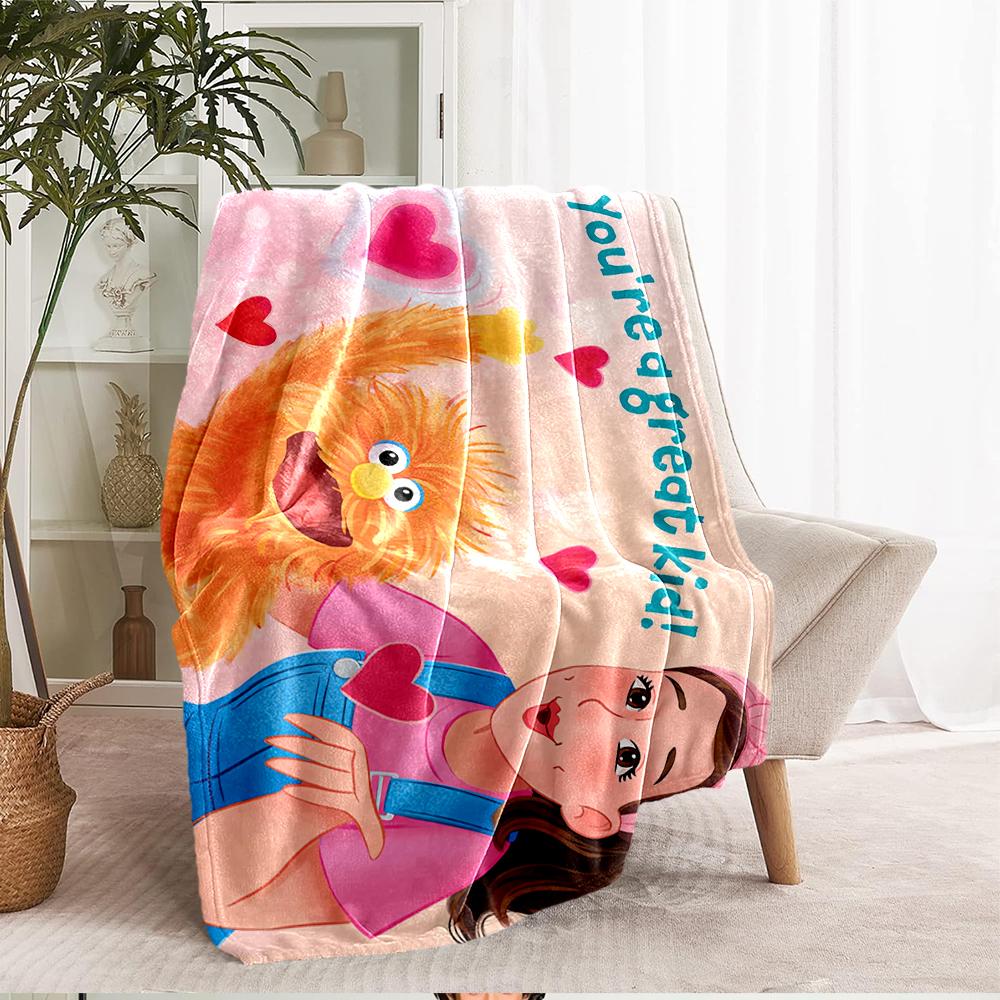 Ms. Rachel Theme Printed Blanket - Perfect for Couch, Bed, Travel & Outdoor Use | Machine Washable, Cozy & Durable.