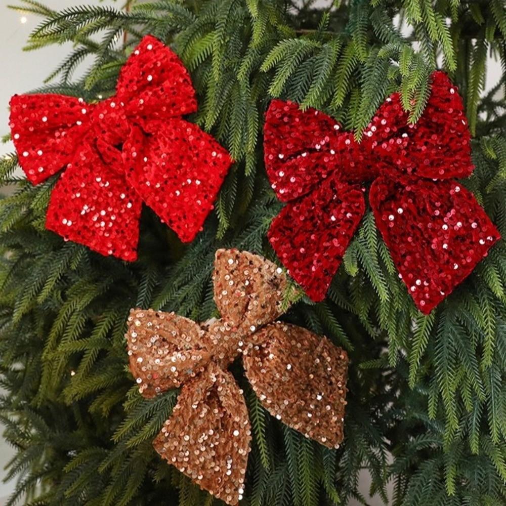 DIY Bowknot Pendant Creative Xmas Tree Charm New Xmas Tree Ornament New Year