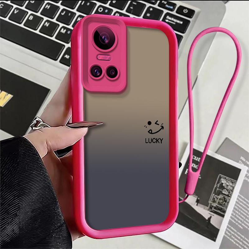 Simple Smiley Face Suitable for Realmegtneo3 Mobile Phone Case Matte Straight Edge