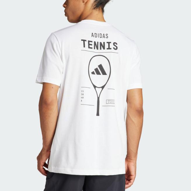 New Adidas Free Shipping With AdiClub Aeroready Tennis Category Graphic Tee IS2408