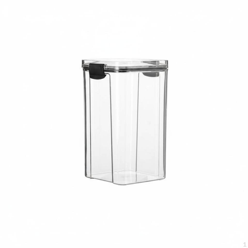 Clear Canister HumidityResistant Dry Food Storage Goods Jar for