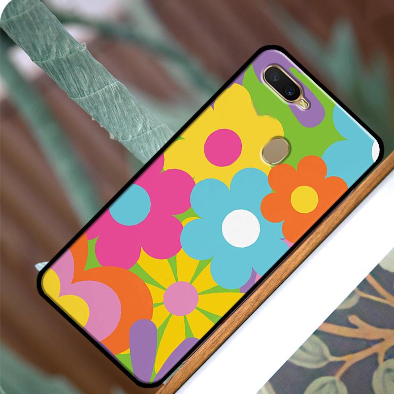 Groovy Flowers Hippie Bohemian Floral For OPPO A74 A54 A94 Case For OPPO A31 A53 A53S A5 A9 2020 A5S A15 A83 A91 A52 A72 Coque