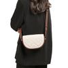 Leather Semi-circular Wide Single-shoulder Leather Women's Bag, Saddle Bag, Niche Crossbody Bag
