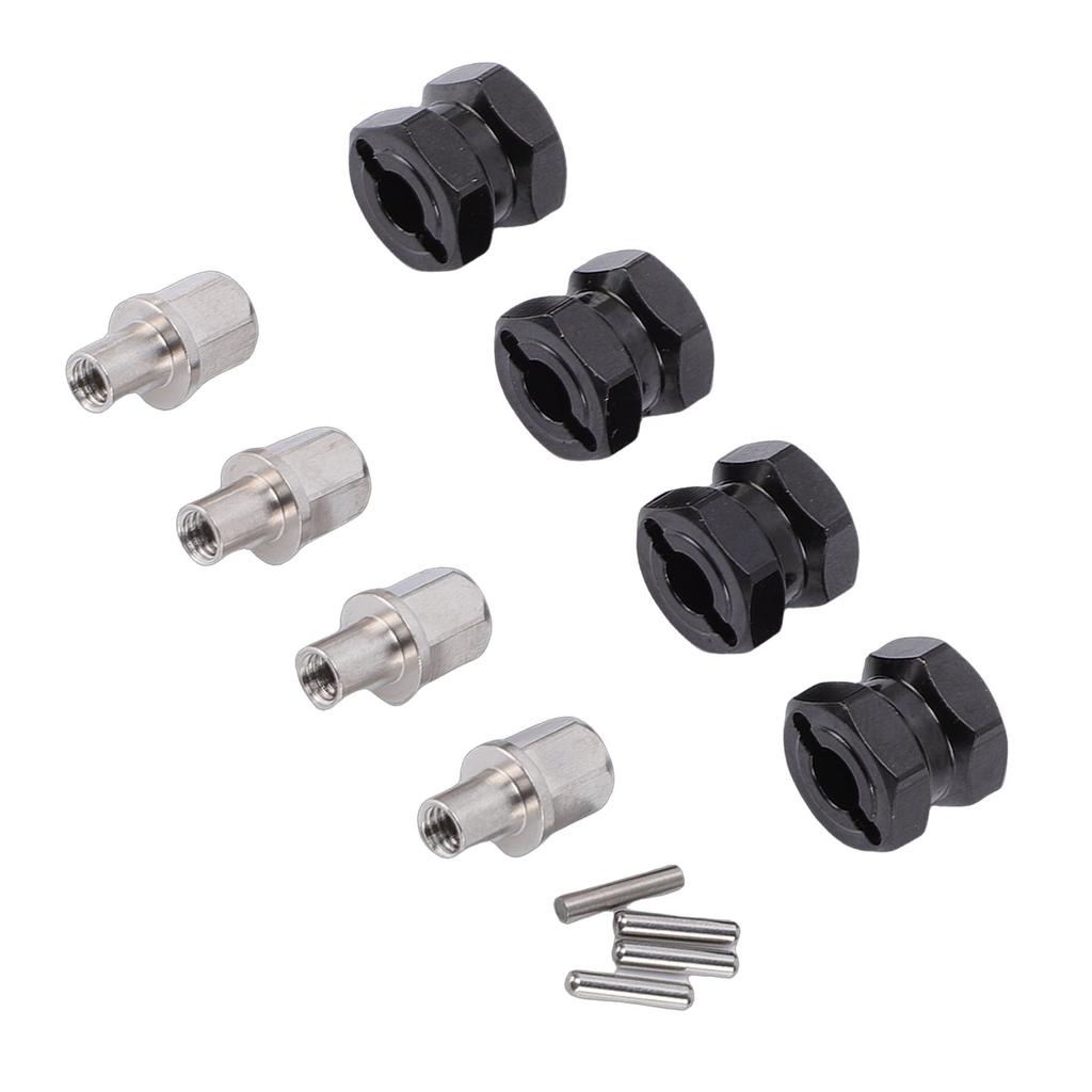 4 Pcs 12mm RC Hex Hub Extension Electrophoresis Treated Hex Drive Adapter Spacers for 1Celsius10 RC Crawler