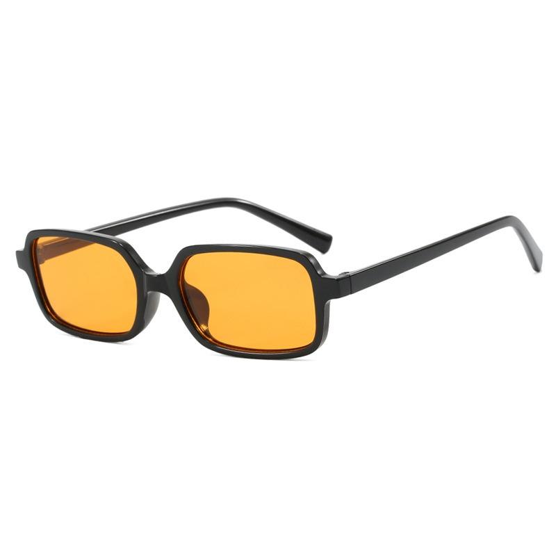 Latest Retro Rectangle Sunglasses for Women Brand Designer Style Classic Vintage Small Frame Sun Eyeglasses Ladies Classic Black Square Oculos De Sol