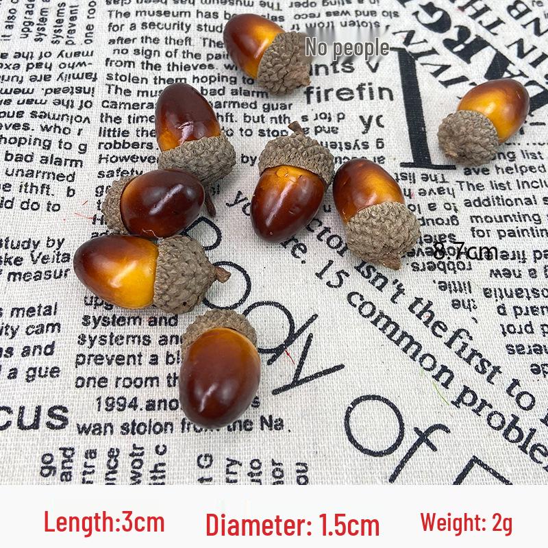 

Small Acorn Pine Cone Simulation - Halloween & Christmas DIY Decoration and Photography Props