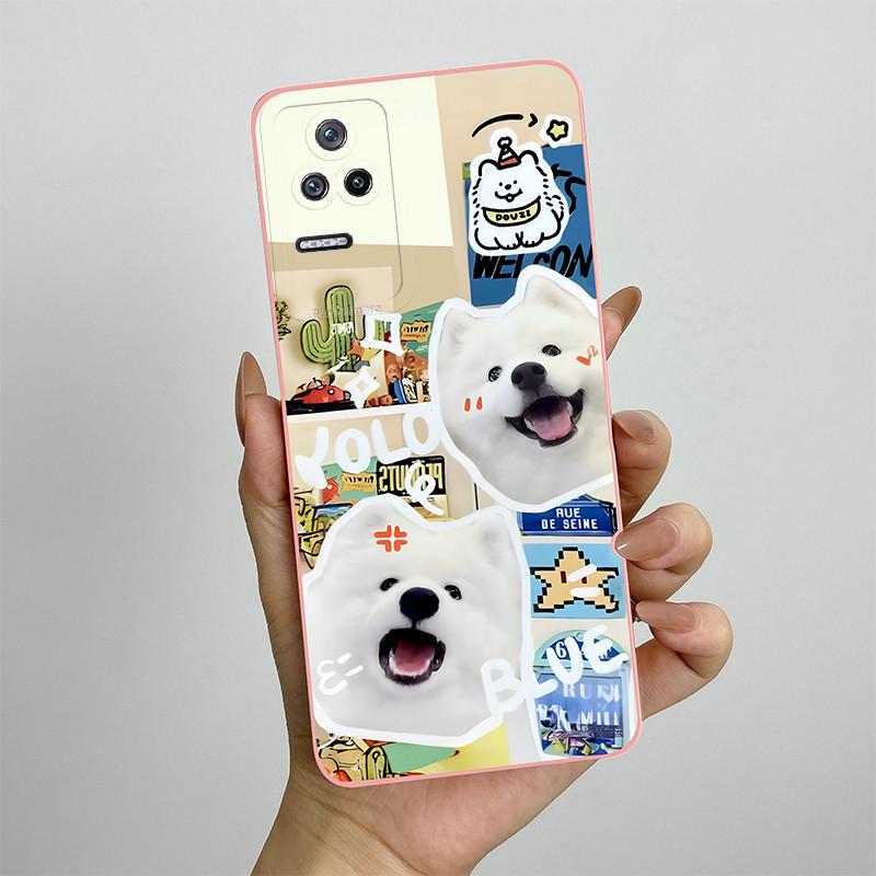 For Xiaomi Poco F4 Phone Case POCOF4 5G Silicone Soft TPU Protective Back Cover Casing Painted Printing Shockproof Shell