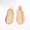 European and American Fashion Trend Commuter Wind Irregular Geometric Alloy Earrings Simple and Versatile Personalized Women's Earrings