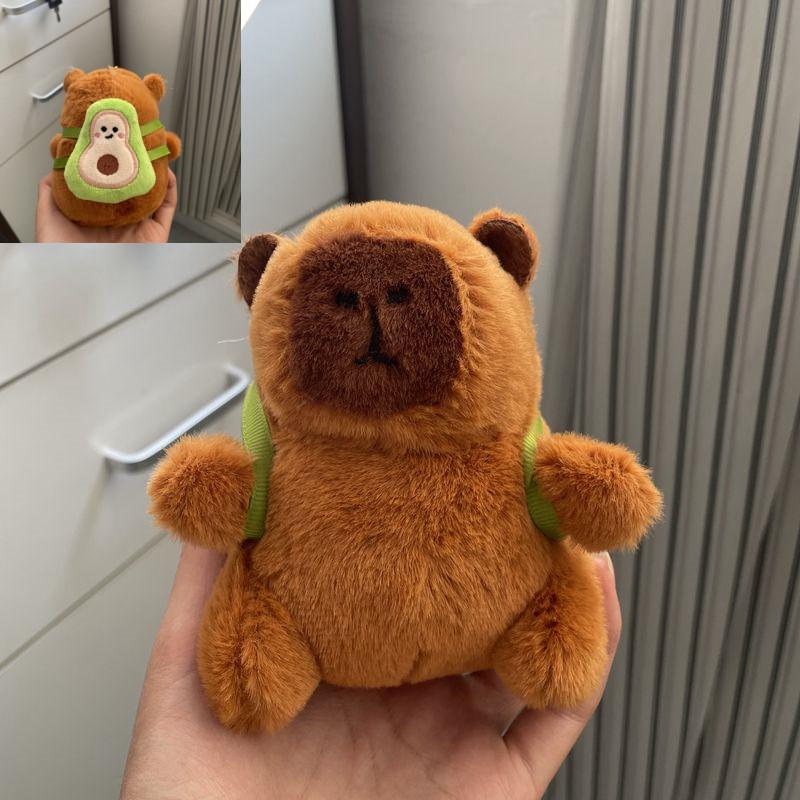 Capybara Plush Keychain Figure Water Otter Stuffed Animal Pp Cotton Child Gift