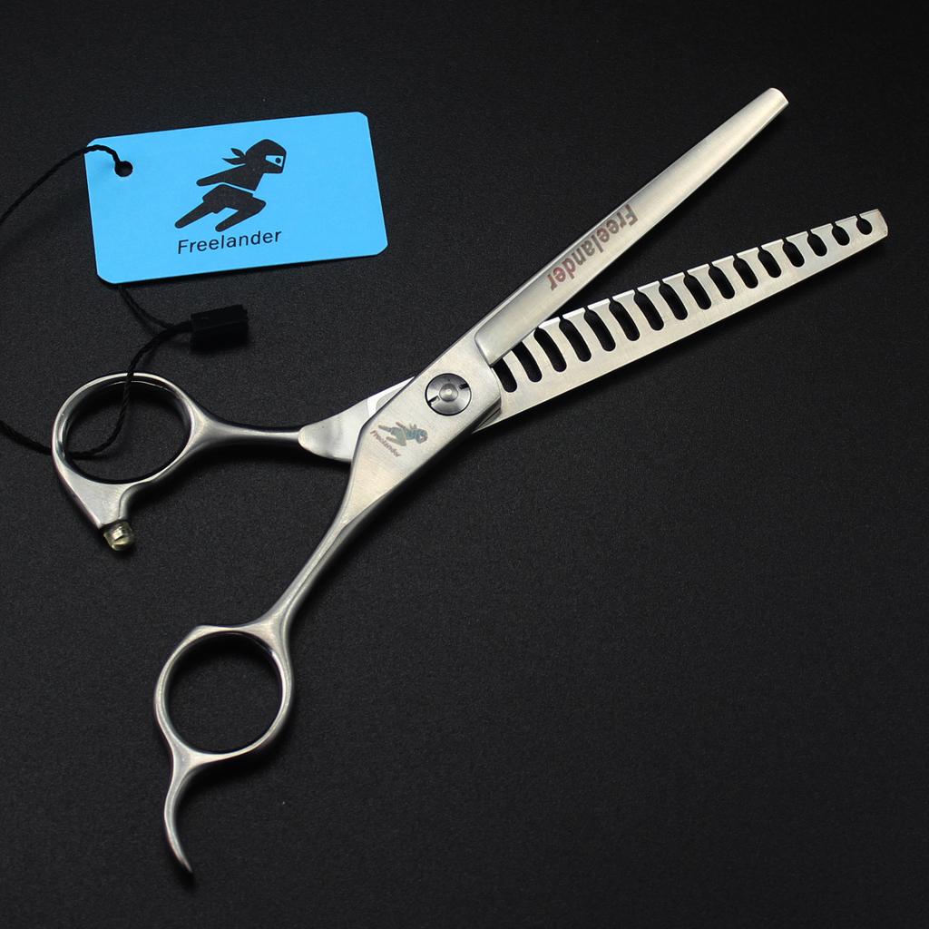 Dz Fish Bone Tooth Scissors, High-End Pet Thin Scissors 7.0 Inches, Pet Scissors Reverse Teeth
