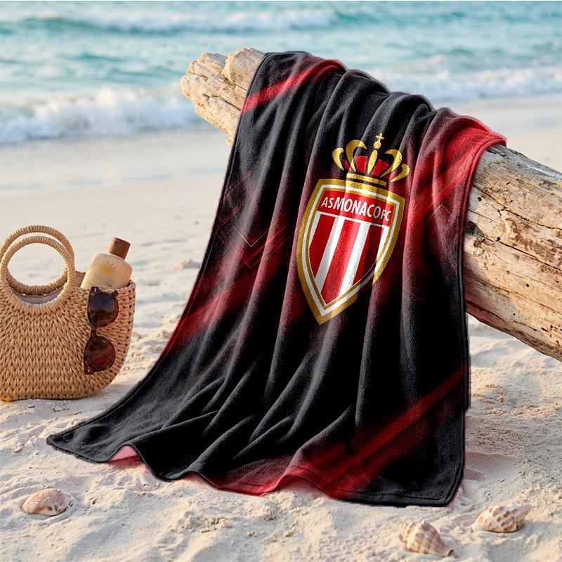 Asciugamano da Spiaggia in Microfibra con Stampa Monaco FC Asciugatura Rapida Assorbente Grande Asciugamano per Spiaggia Nuoto Viaggio