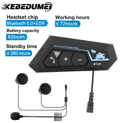 Bluetooth 5.0 Motosiklet Kaskı Kulaklığı Kulaklık Kablosuz Motosiklet Eller Serbest Stereo Kulaklık MP3 Hoparlör Su Geçirmez Mikrofonlu