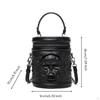 Stylish Bucket Handbag with Shoulder Strap Vegan Leather Faux Compact Versatile