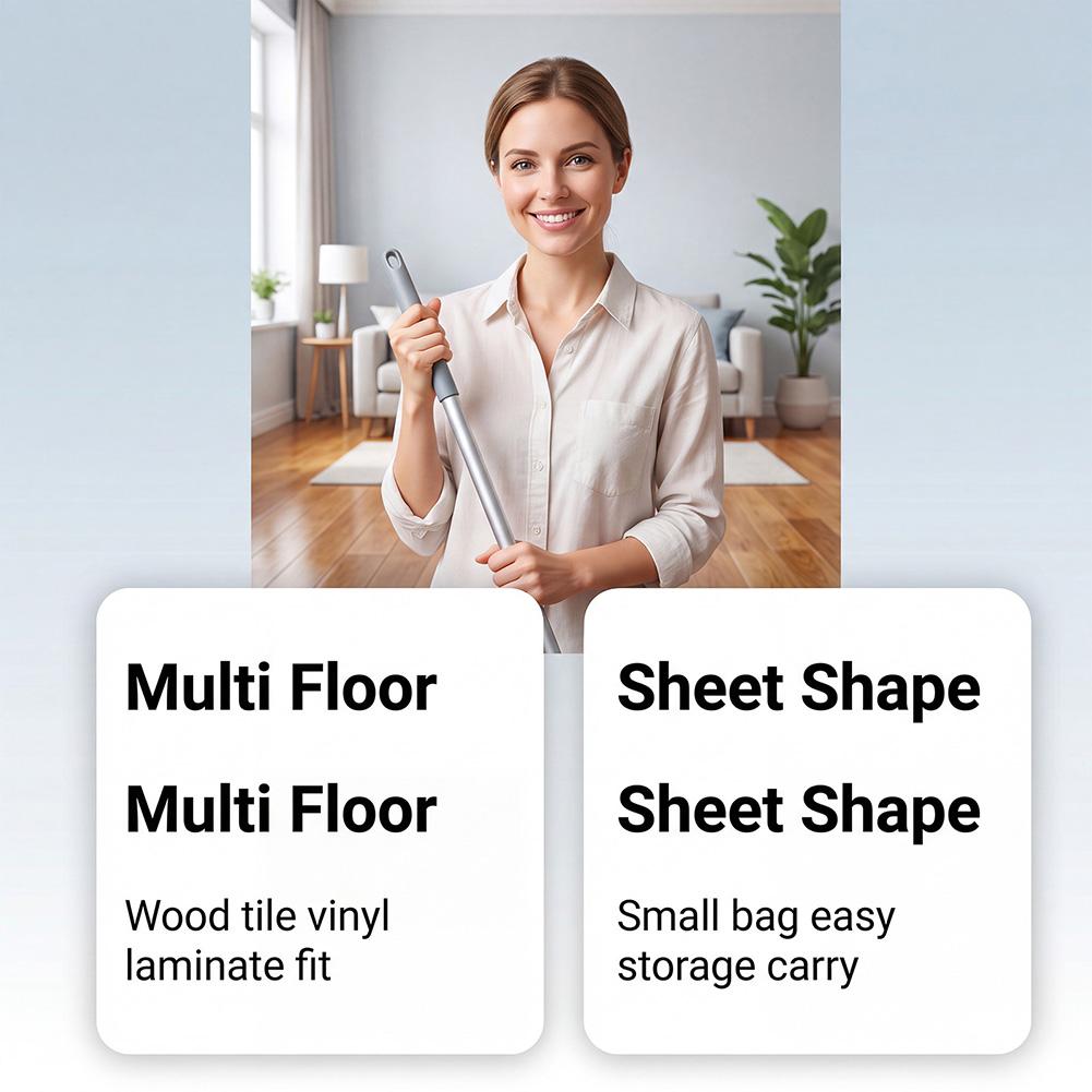Premium Floor Cleaning Sheets Concentrated Floor Mopping Slices Deep Stain Removal Rapid Dissolve For Hardwood,Tile &Living Room