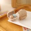 3 Boxes Dollhouse Simulation Eggs Miniature Mini Eggs With Tray Dollhouse Kitchen Accessories Model Toys Kitchen Decor