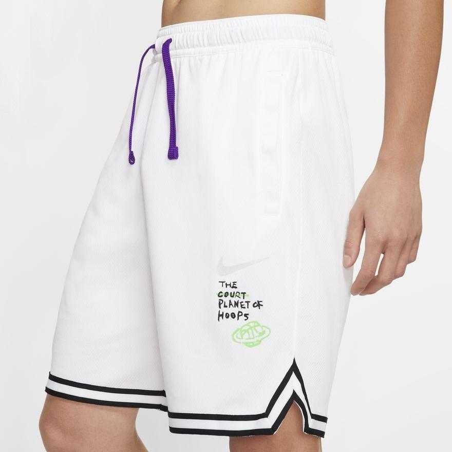 Nike DNA Summer Hoops Retro Basketball Shorts Men Bottoms White CW4816-100