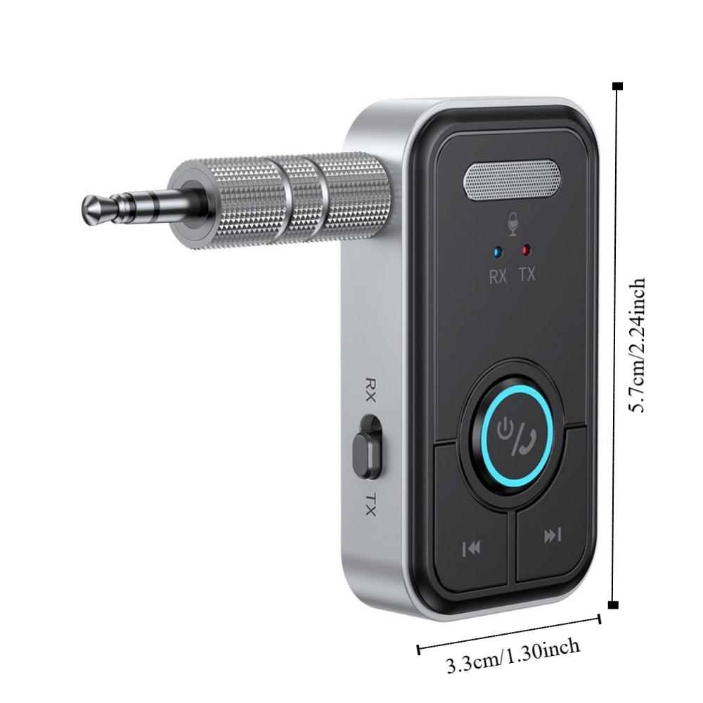 2 In 1 Bluetooth Wireless Adapter 3.5mm AUX Audio Transmitter Receiver  Music