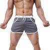 Men Color Block Summer Sports Gym Drawstring Shorts Beach Pants Swimming Trunks