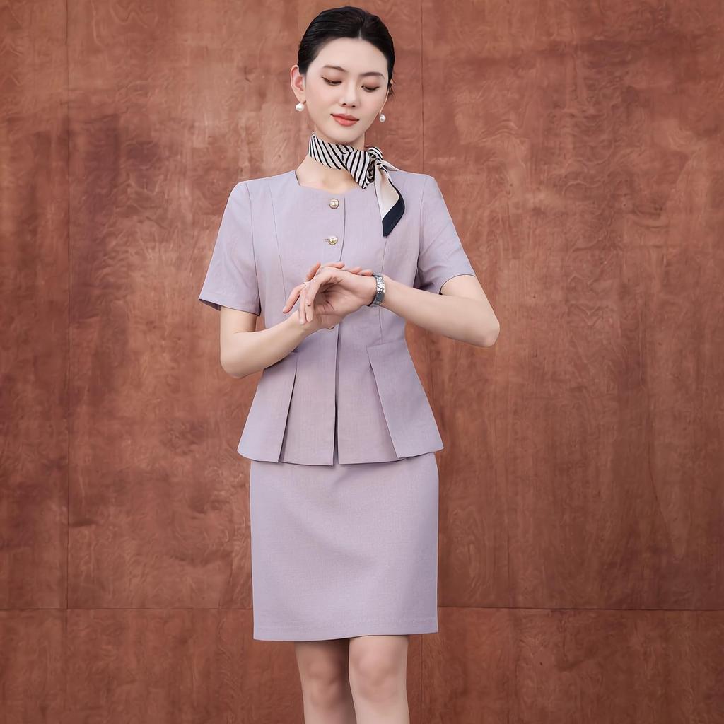 Women's Chic Summer Short-Sleeve Business Two-Piece Set