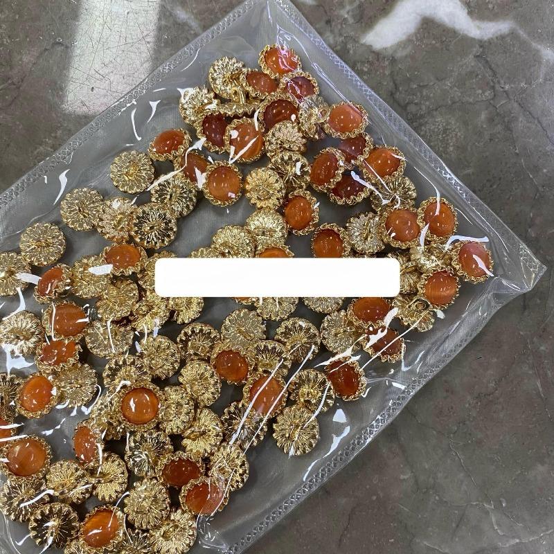 Lot de 10 boutons ronds colorés à tige en plastique de 21/25 mm, pour manteaux, vêtements, accessoires de couture