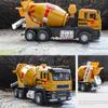 1:40 Scale Electric Cement Mixer Truck Model Toy Sound Light Pull Back Automatic Discharge Engineering Vehicle for Boys Gifts