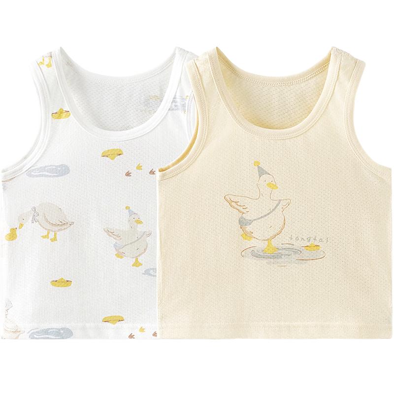 TONGTAI Baby Summer Pure Cotton Sleeveless Vest