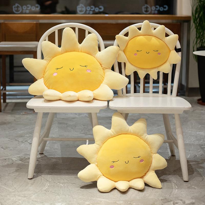 Sunshaped Plush Pillow For Home Sofa Decorative Pillow Soft Comfortable Cushion For Relaxation And Support Ideal For Living Room Bedroom Gifts