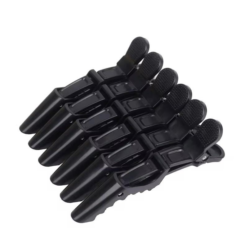 6pcs Salon Tools Hairdressing Crocodile Clip, Hair Clip, Perm Hair Dyeing Plastic Clip For Hair Accessories