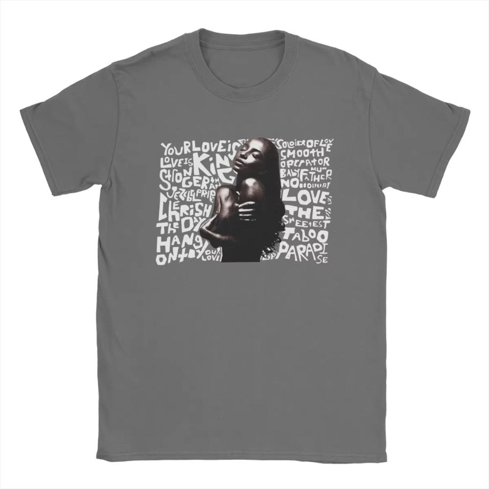 Sades Adu Printed T-Shirts Men Women Unique Cotton Tee Shirt Round Collar Short Sleeve T Shirt Tops