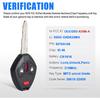 Head Key Fob Keyless Entry Remote Replacement for Mitsubishi Outlander 2007-2016 for I-MeiV 2011-2014(FCC:OUCG8D-625M-A P/N:6370A148) 3 Buttons