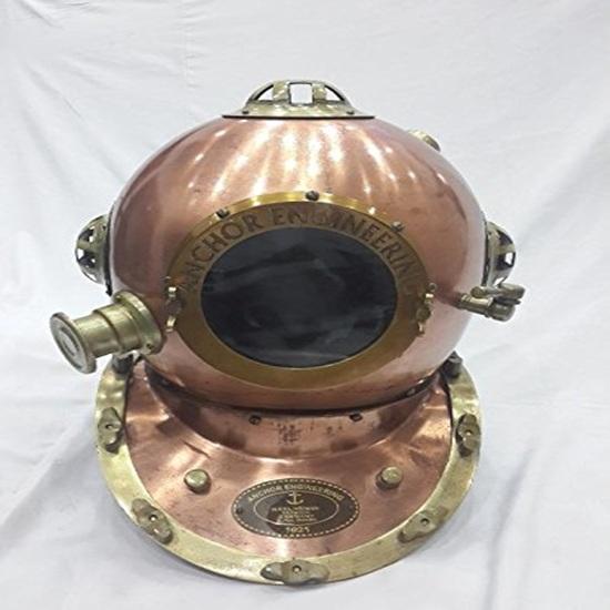 Brass Nautical Anchor Engineering US Navy Diving Helmet us Navy Scuba Diver Helmet Replica