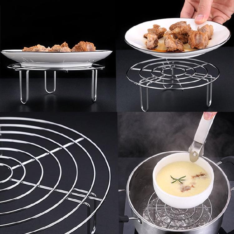 6.3/7.8/9.5/11in Stainless Steel Multifunctional Rack for Pressure Cooker