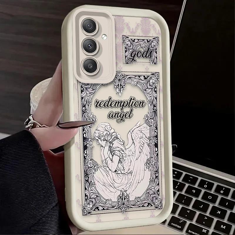 Punk Cupid Angel For Samsung Galaxy Case S24 S23 S22 S21 Ultra Plus Fe A55 A54 A53 A52 A35 A25 A15 A14 5G Phone Y2k Cover