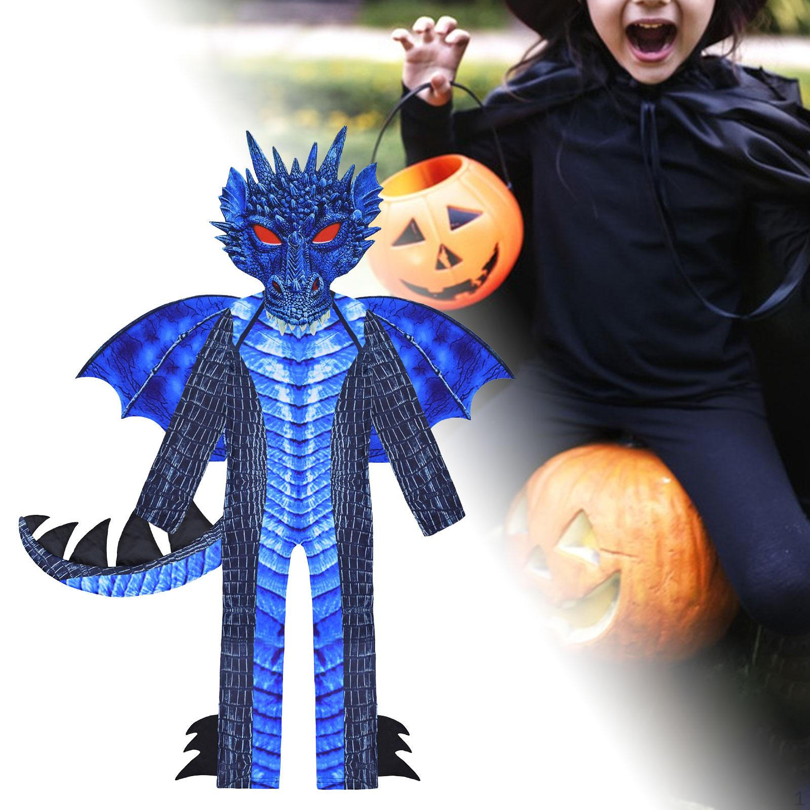 

Children s Dragon Costume Set with and Tail for Halloween L