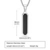 Black Drip Oil European and American Necklace Silver Black Fashion Jewelry Pendant Necklace  Unisex