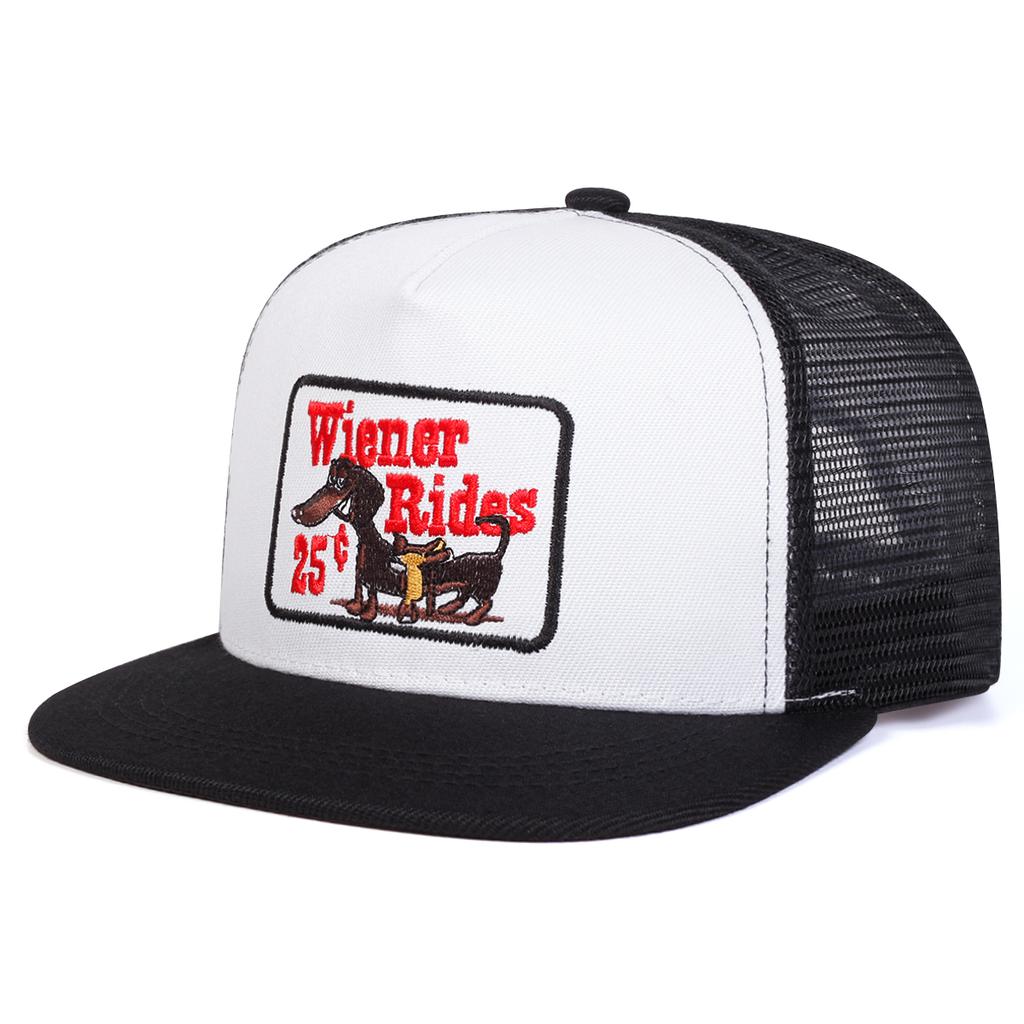 Unisex Embroidery Mesh Baseball Cap Hip Hop Adjustable Summer Breathable Sun Protection Outdoor Sports Hat