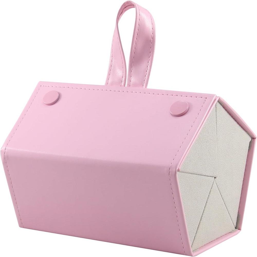 Sunglass Eyeglass Organizer Collector 5 slot PU Eyeglasses Storage Case Box Multiple Hanging Eyewear Display розовый