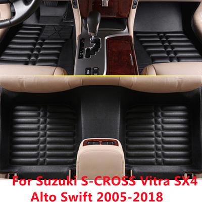 3D vízálló egyedi autós padlószőnyegek első és hátsó padlóburkolat stílusa Suzuki Swift Alto SX4 Vitra S-CROSS-hoz