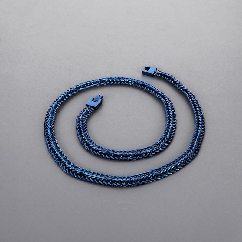 Stainless Steel Double Chain Men's Necklace Women Gold Color Special Keel Chain Necklace Hip Hop Colorful Charm Party Jewelry