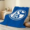 1PC Fc Schalke Patterned Flannel Blanket Suitable For All Seasons For Home Decor Warmth And Comfort Gifts Holiday Present