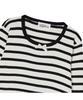 THE GREEN LAB Striped Shirred Knit [White]